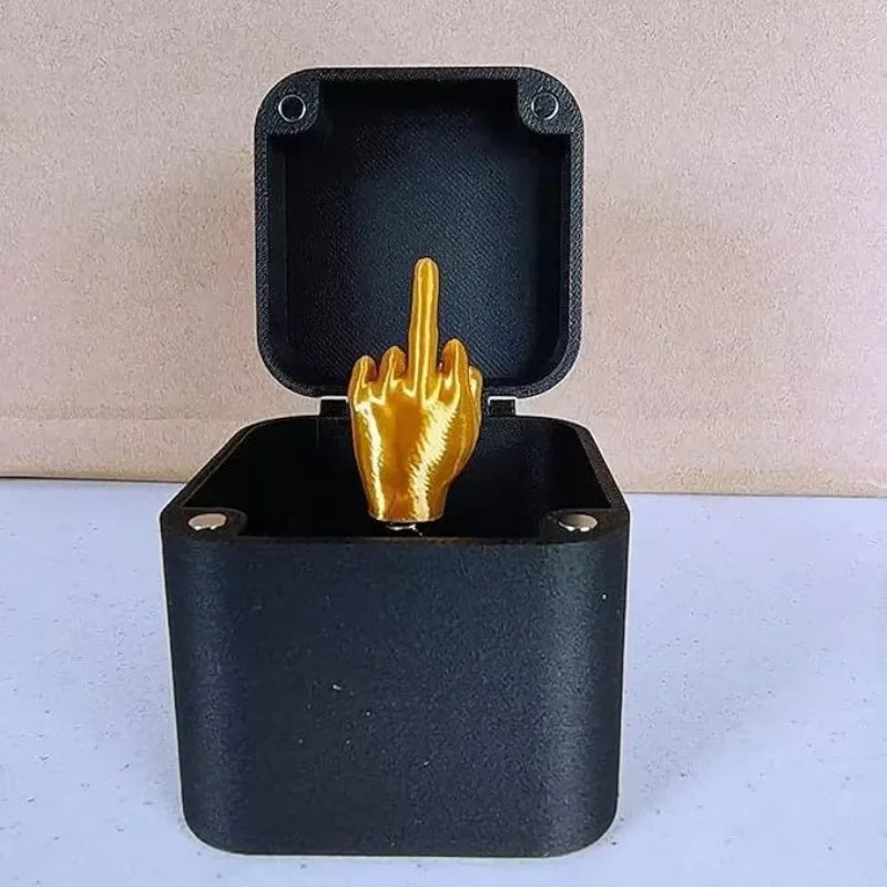 Middle Finger In Box Christmas Box Prank Gift