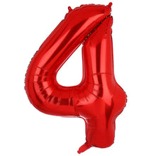 32inch Rainbow Gradient Number Foil Balloons