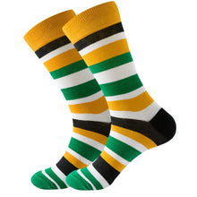 Happy Colorful Striped Combed Cotton Socks