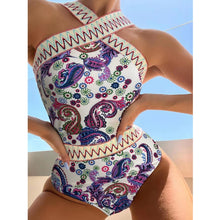 One Piece Cross Neck Bathing Suit