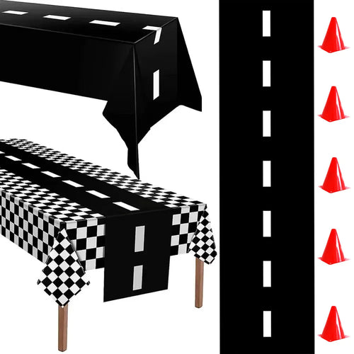 Racing Birthday Decorations Tableclothb