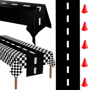 Racing Birthday Decorations Tableclothb