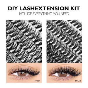 Lash Extension Kit With Lash Bond and Seal Makeup Tools