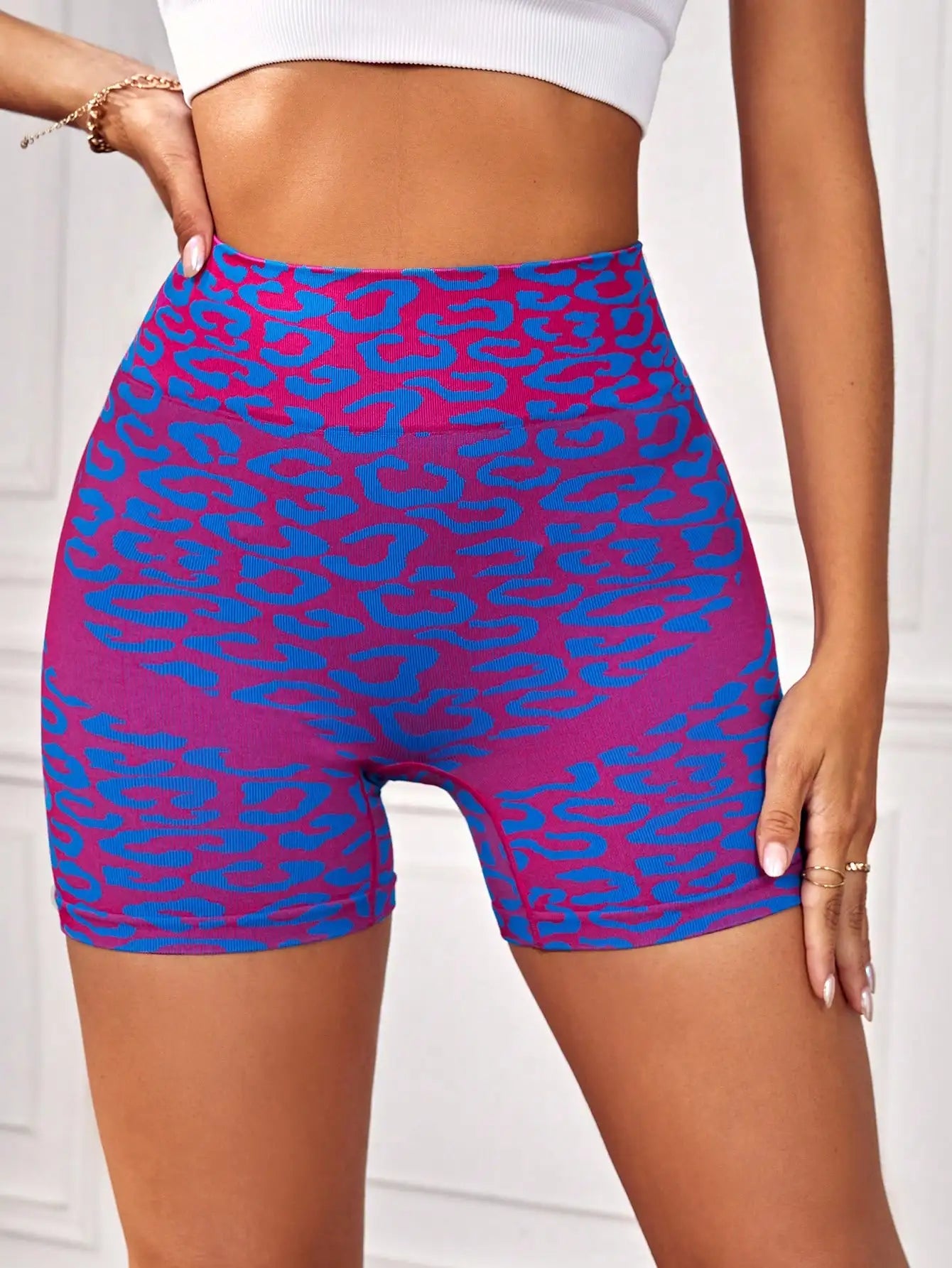 High-Waist Lifting Seamless Gym Shorts