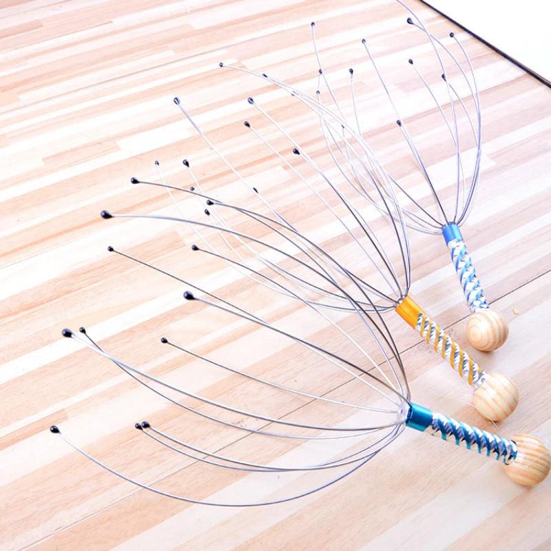 Head Massager Head Scratching Octopus Tool