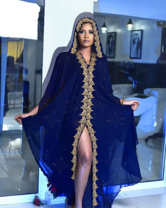 Muslim Chiffon Maxi Kaftan Dress