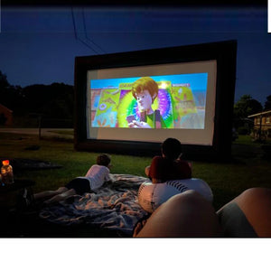 Outdoor Giant Inflatable Blow Up Home Theater Projection Screen With Blower & Accessories