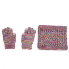 Knitted Hat Gloves Scarf Set
