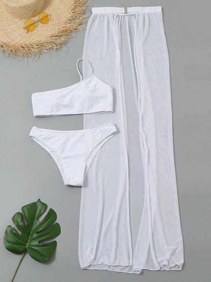 3Pce One Shoulder Bikini