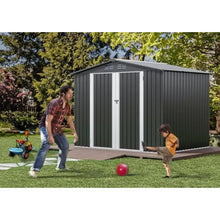 8 X 6FT Outdoor Storage Shed, Large Metal Tool Sheds