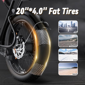 52V 2000W Dual-Motor 23AH Lithium Battery Electric Bike