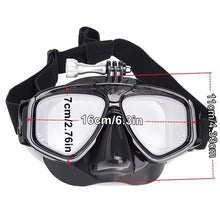 Tempered Lends Diving Mask with GoPro Mount