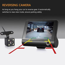 4" Black Box Car DVR Dashcam IPS HD Screen 1080P