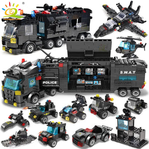 Mobile SWAT Police Station Building Blocks