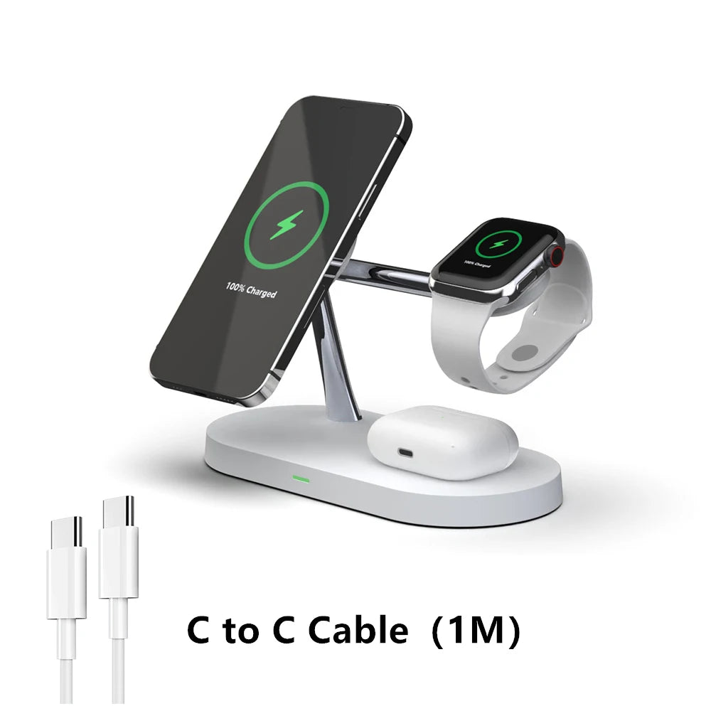 3 in 1 Wireless Charger Stand For iPhone & Apple Watch & Airpods