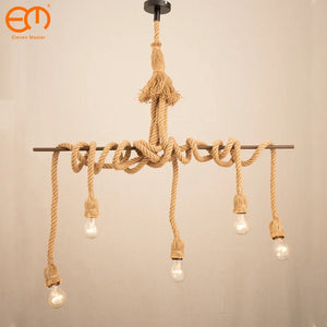 Hemp Rope Retro Pendant Lights