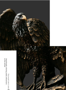 Bronze Resin Collectible Decorative Eagle Statue