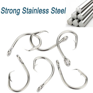 Forged Stainless Steel In-line Circle Hooks