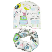 Cartoon Dinosaur Baby Head Scarf Hat Set