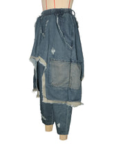 CM.YAYA Ripped Out Hole Denim Pants