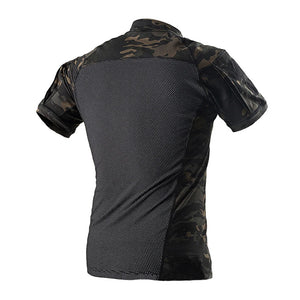 Tactical Short Sleeve Camouflage Print Shirt