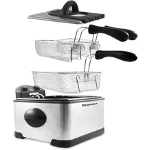 Elite Gourmet EDF-401T Electric Immersion Deep Fryer 3-Baskets