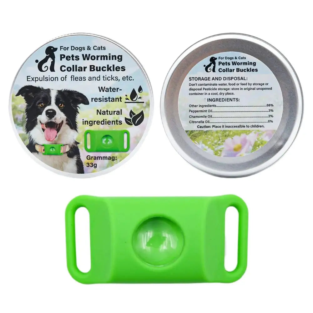 Pet Insect Repellent Collar Clip Flea & Tick Prevention Pendant