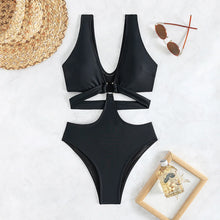 Hot Solid Color Thin One-piece Swimsuit