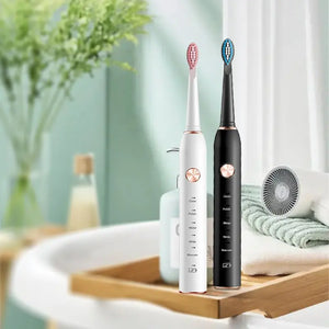 Jianpai Black and White Sonic Electric Toothbrush