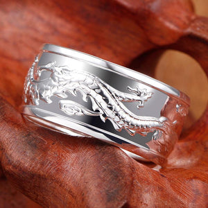 S925 Sterling Silver Original Flying Dragon Aristocratic Ring