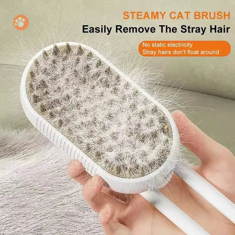 Pet Steam Cat Comb Electric Sprayer for Massage