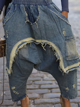 CM.YAYA Ripped Out Hole Denim Pants