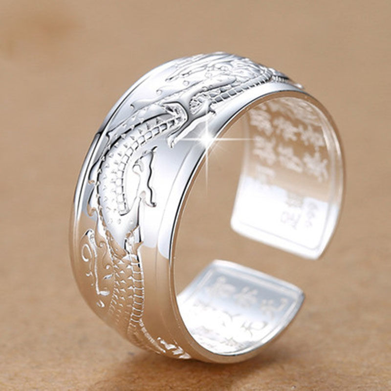 S925 Sterling Silver Original Flying Dragon Aristocratic Ring