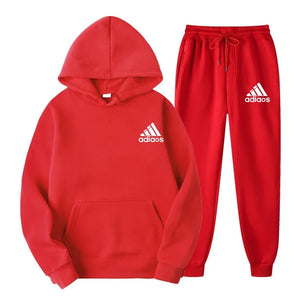 Hooded Top and Sweatpants Two-piece Set