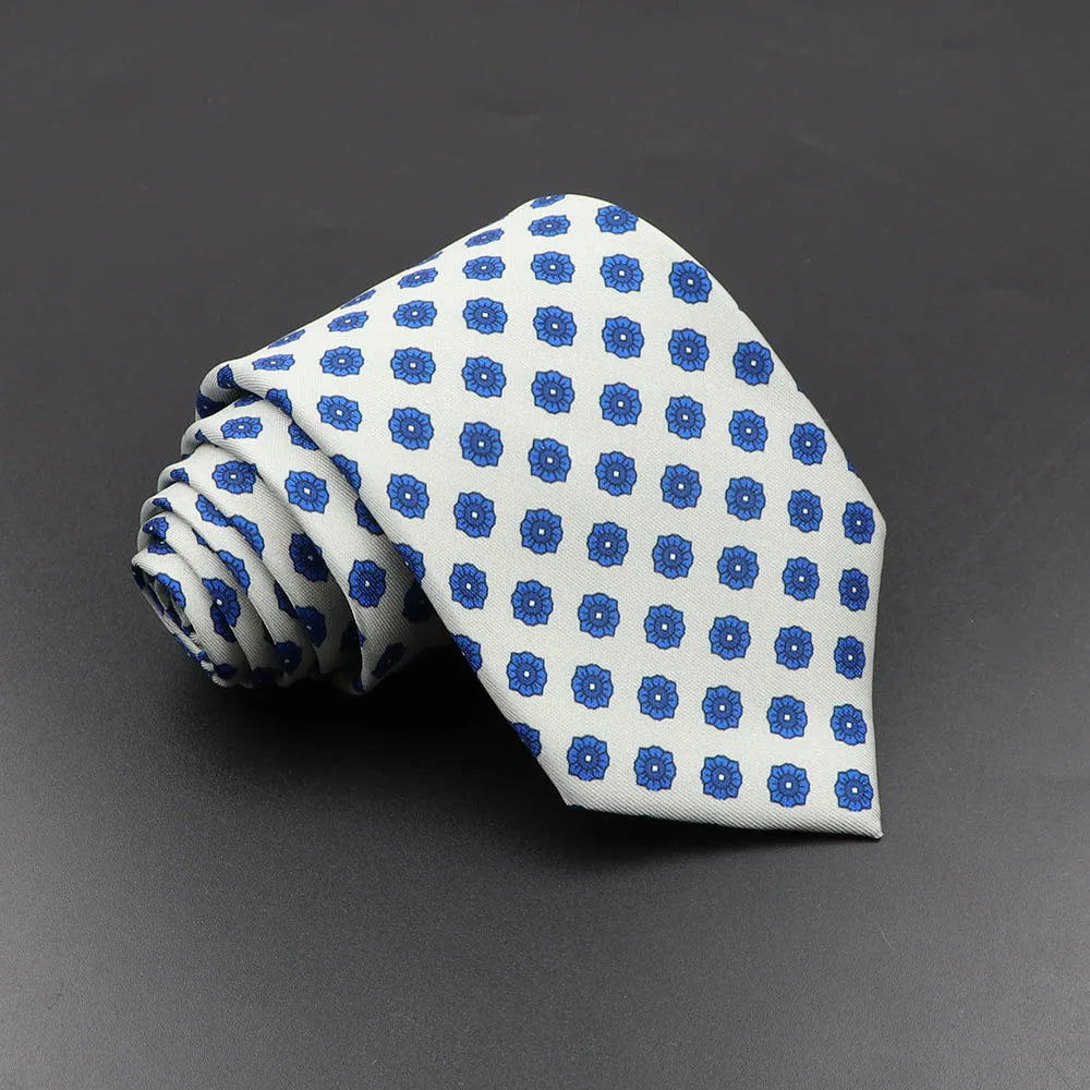 Silk 7.5cm Soft Colorful Novelty Necktie