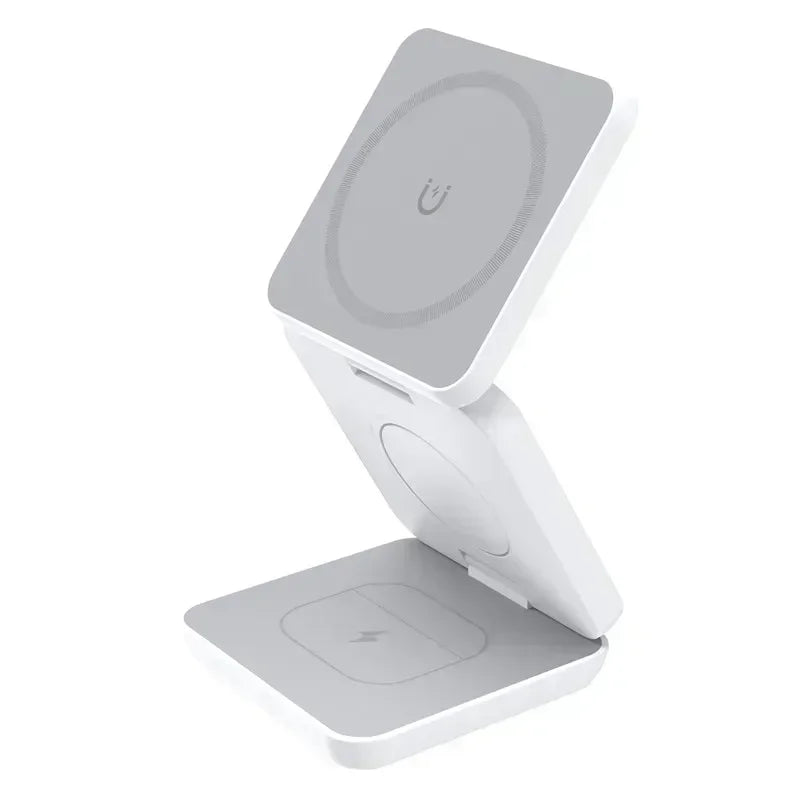 3 In 1 Foldable Magnetic Wireless Charger Stand For iPhone