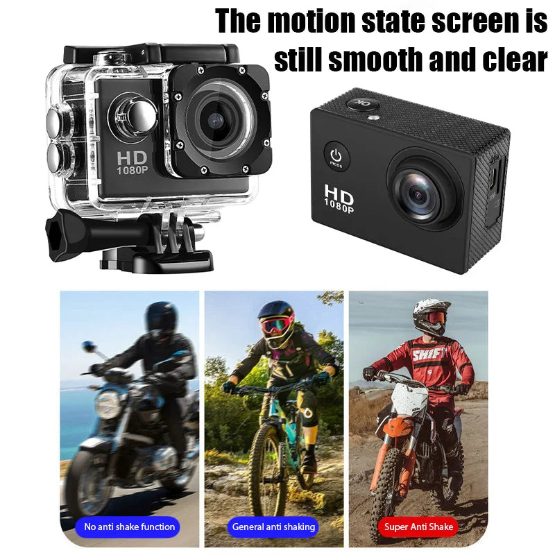 4K Ultra HD 3MP 900mAh Underwater Waterproof Action Camera
