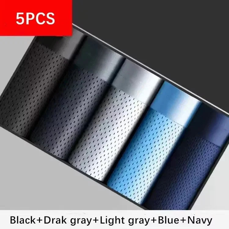 5pcss Summer Ice Silk Cool Breathable Boxer Briefs