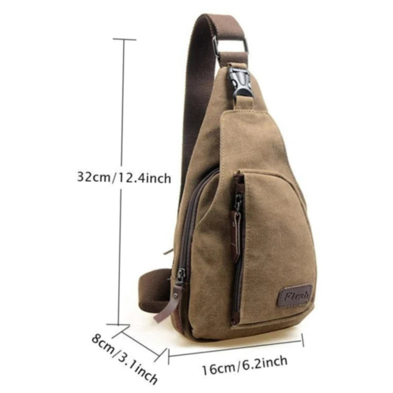 Vintage Canvas Shoulder Sling Bag