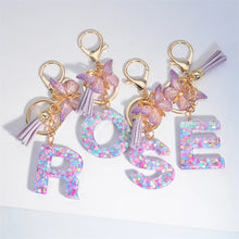 A-Z Dreamy Sequin Letters Keychain