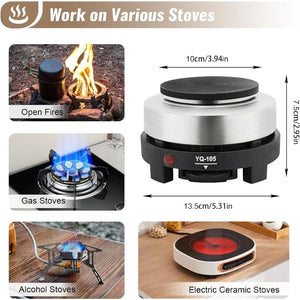 Stovetop 4 Cup Stainless Steel Moka Pot Espresso Coffee Maker