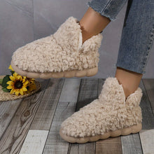 Warm Solid Color Slipper Boots
