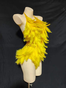 Gold Rhinestone Showgirl Costume