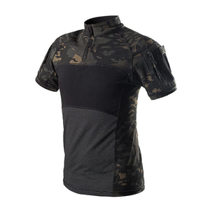 Tactical Short Sleeve Camouflage Print Shirt