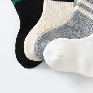 Solid Color Cotton Soft Tube Socks