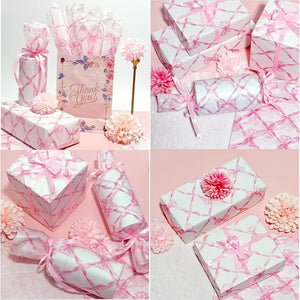 10 Sheets 20x14inch Pink Bow Tissue Paper