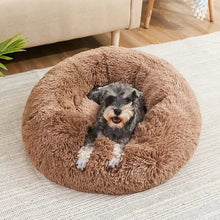 Round Super Soft Plush Dog Bed