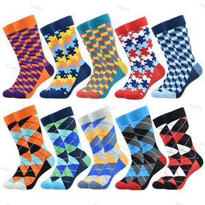 Colorful Designer Print Combed Cotton Socks