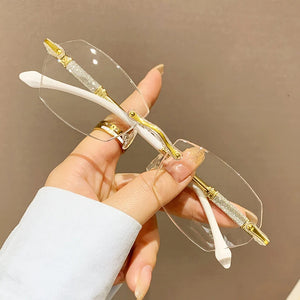 Retro Ultralight Cutting Frame Reading Glasses