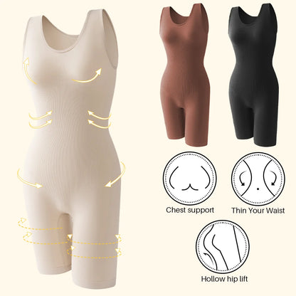 POKARLA Full Coverage Wide Shoulder Body Seamless Shaper